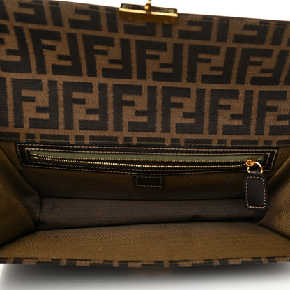 Fendi Zucca Calfskin Shoulder Bag Tobacco 4 of 10