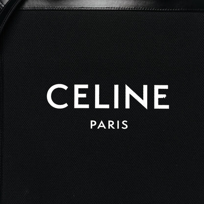 Celine Canvas Calfskin Small Vertical Cabas Black 9 of 13