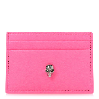 Alexander McQueen Calfskin Skull Card Holder Pink 1 of 8