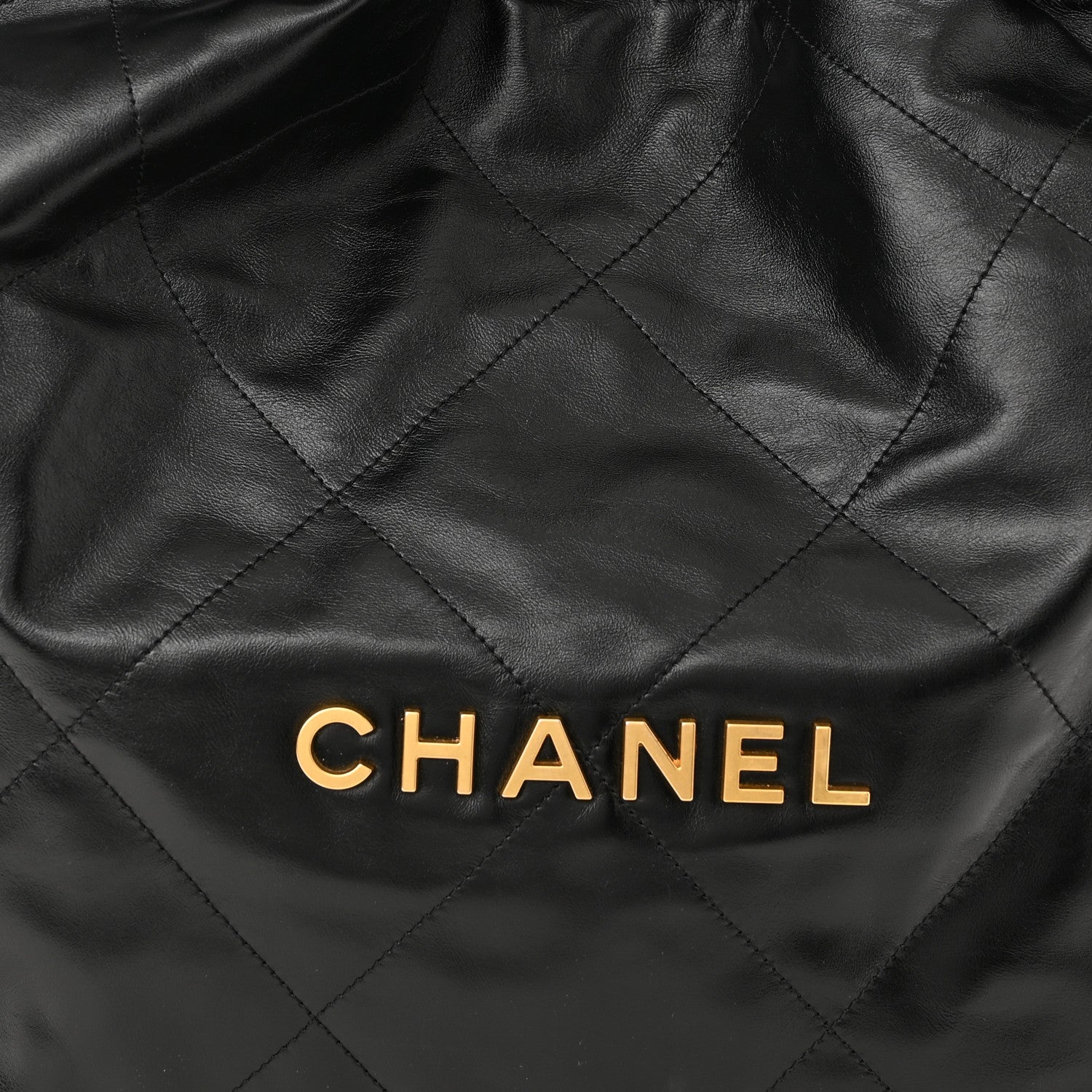 Chanel Shiny Calfskin Quilted Chanel 22 Black 9 of 11