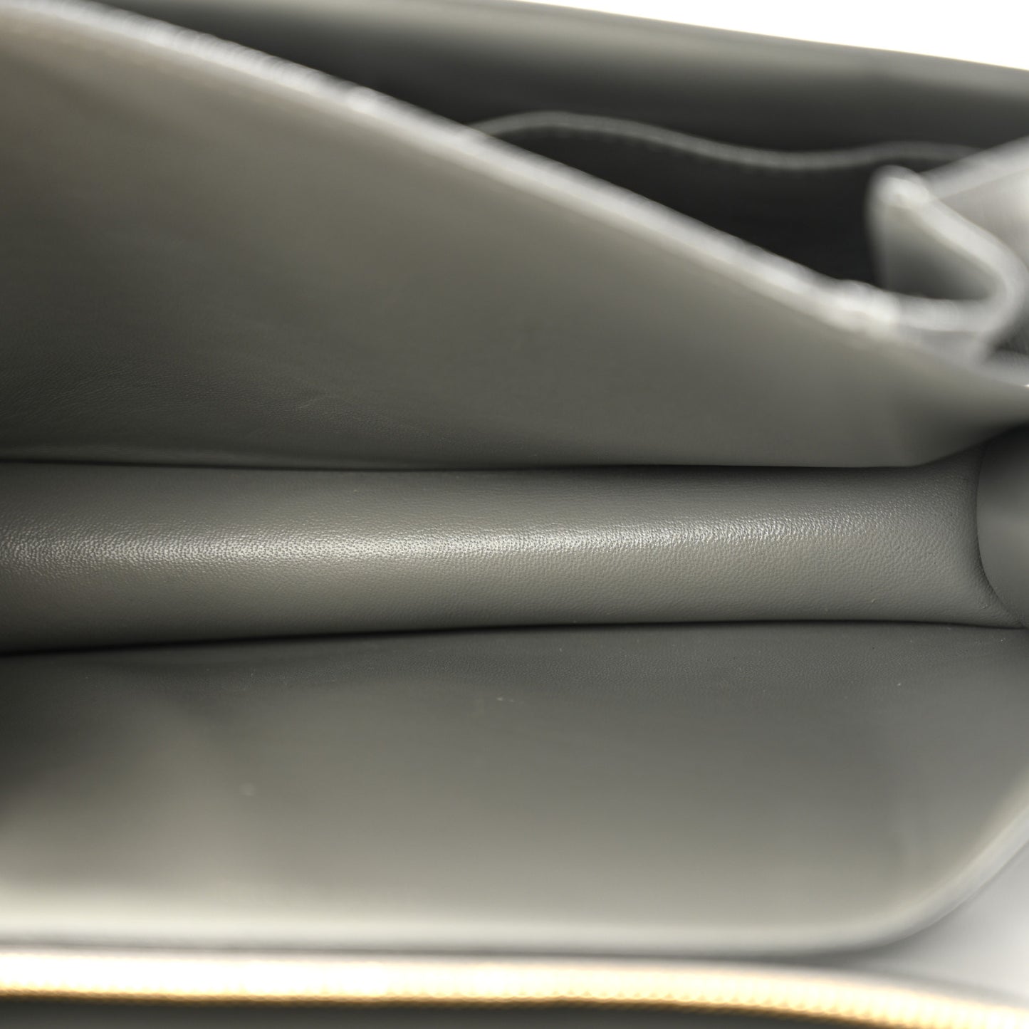 Box Calfskin Medium Classic Box Flap Bag Zinc