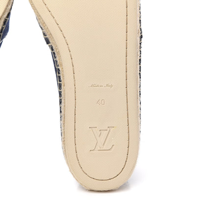 Louis Vuitton Canvas Waterfall Espadrille Flats 40 Marine 6 of 8