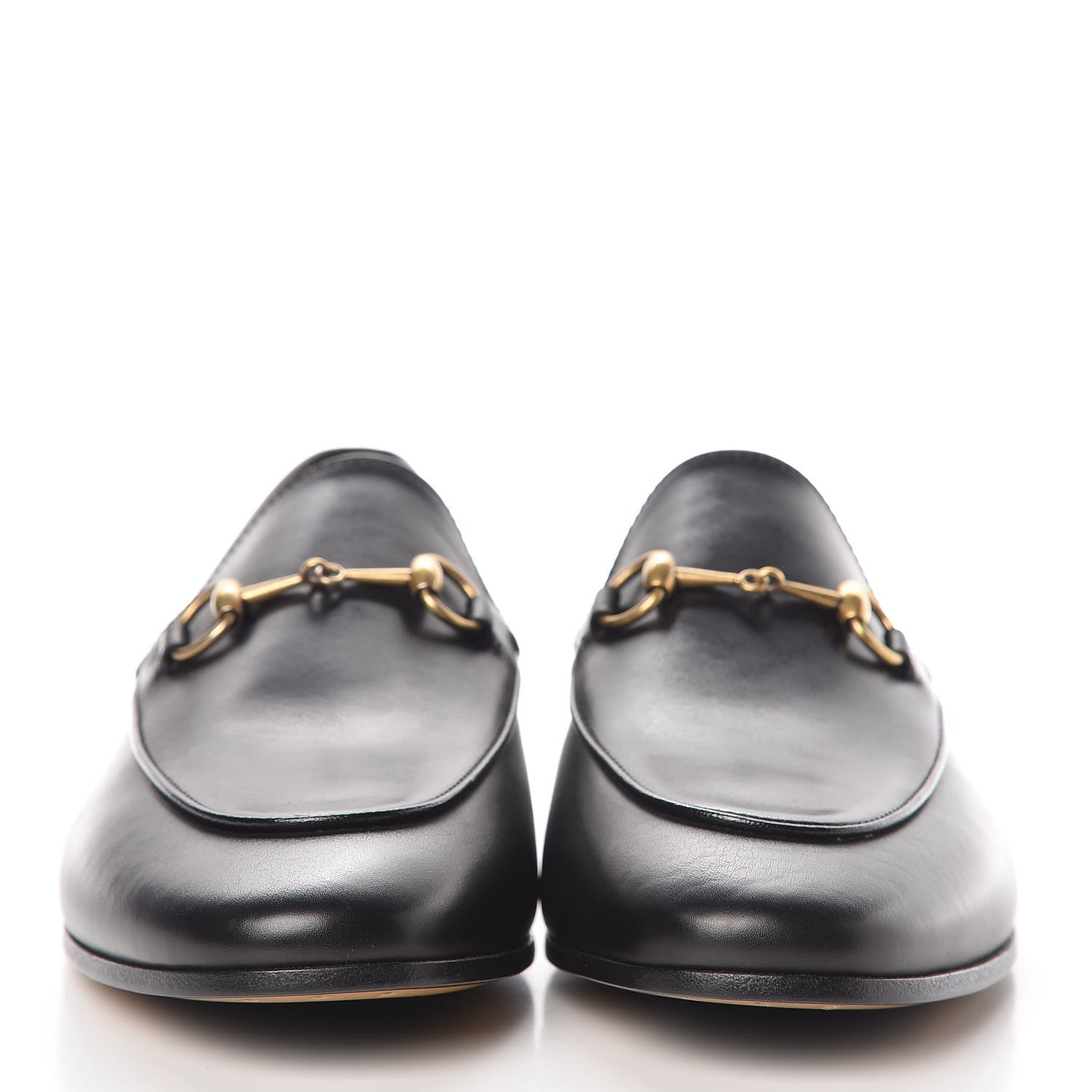 Gucci Calfskin Womens Jordaan Loafers 40.5 Black 2 of 9