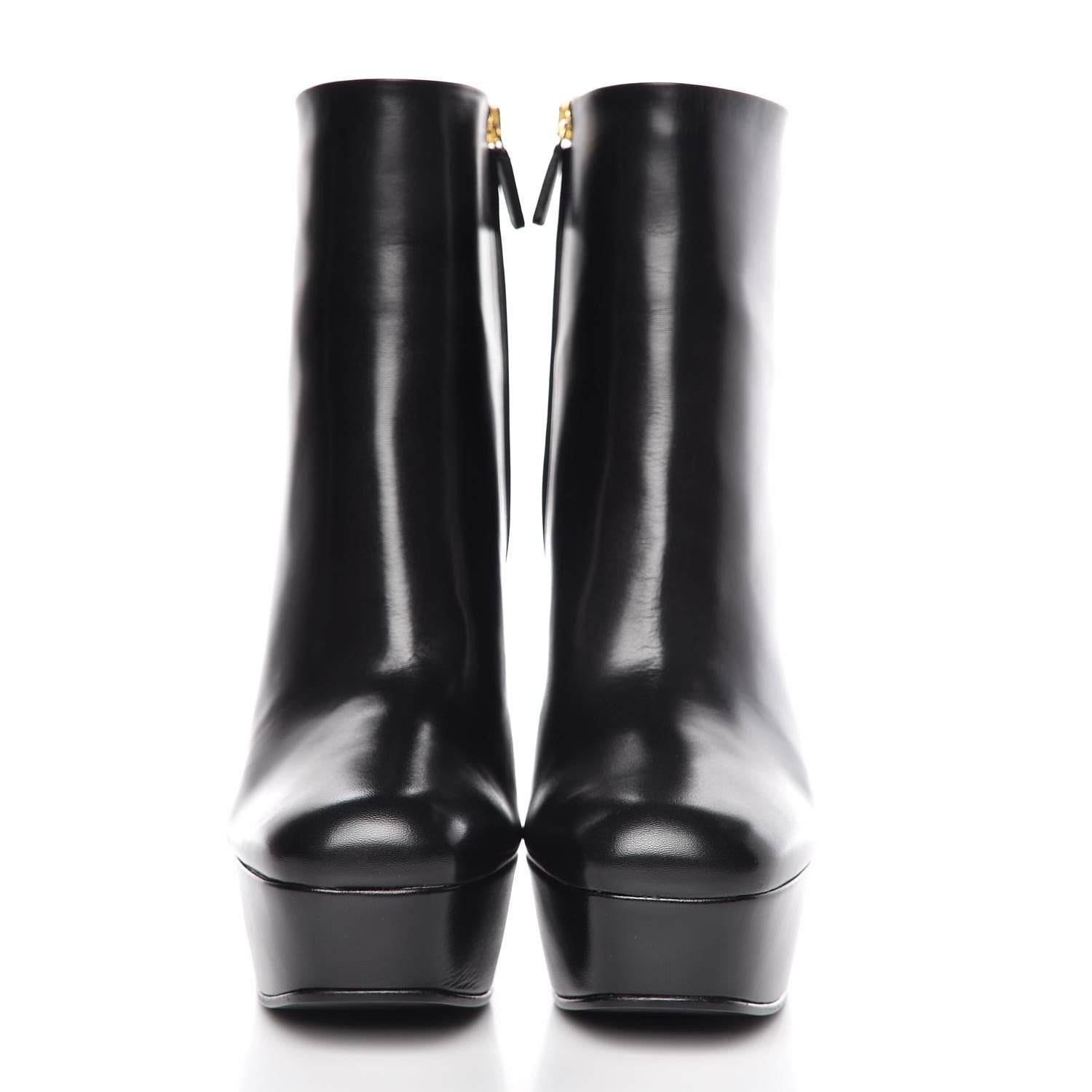 Gucci Malaga Kid Leila Platform Ankle Boots 39 Black 2 of 9