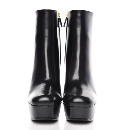 Gucci Malaga Kid Leila Platform Ankle Boots 39 Black 2 of 9