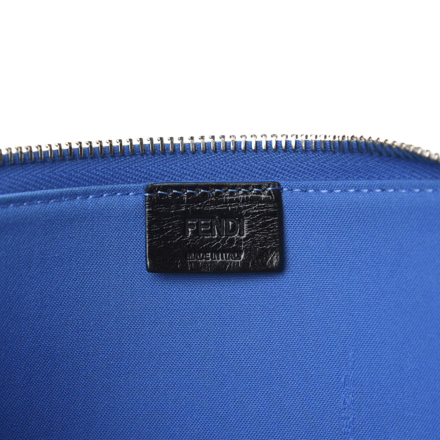 Vitello Elite Crystal Eye Monster Zip Around Pouch Royal Blue Papavero Multicolor