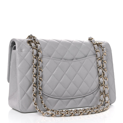 Chanel Caviar Quilted Medium Double Flap Grey 3 of 11