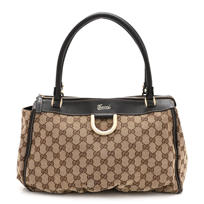 Gucci Monogram D Gold Tote Dark Brown 1 of 10