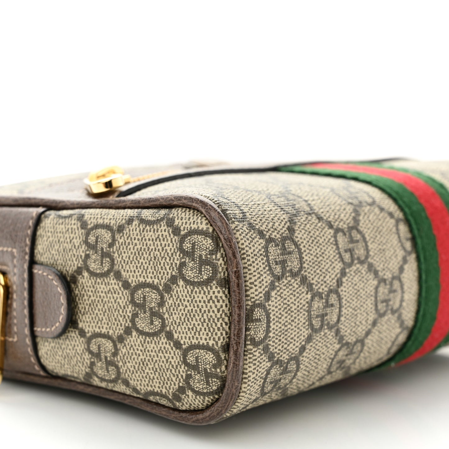 GG Supreme Monogram Small Ophidia Belt Bag 65 26 Dark Brown