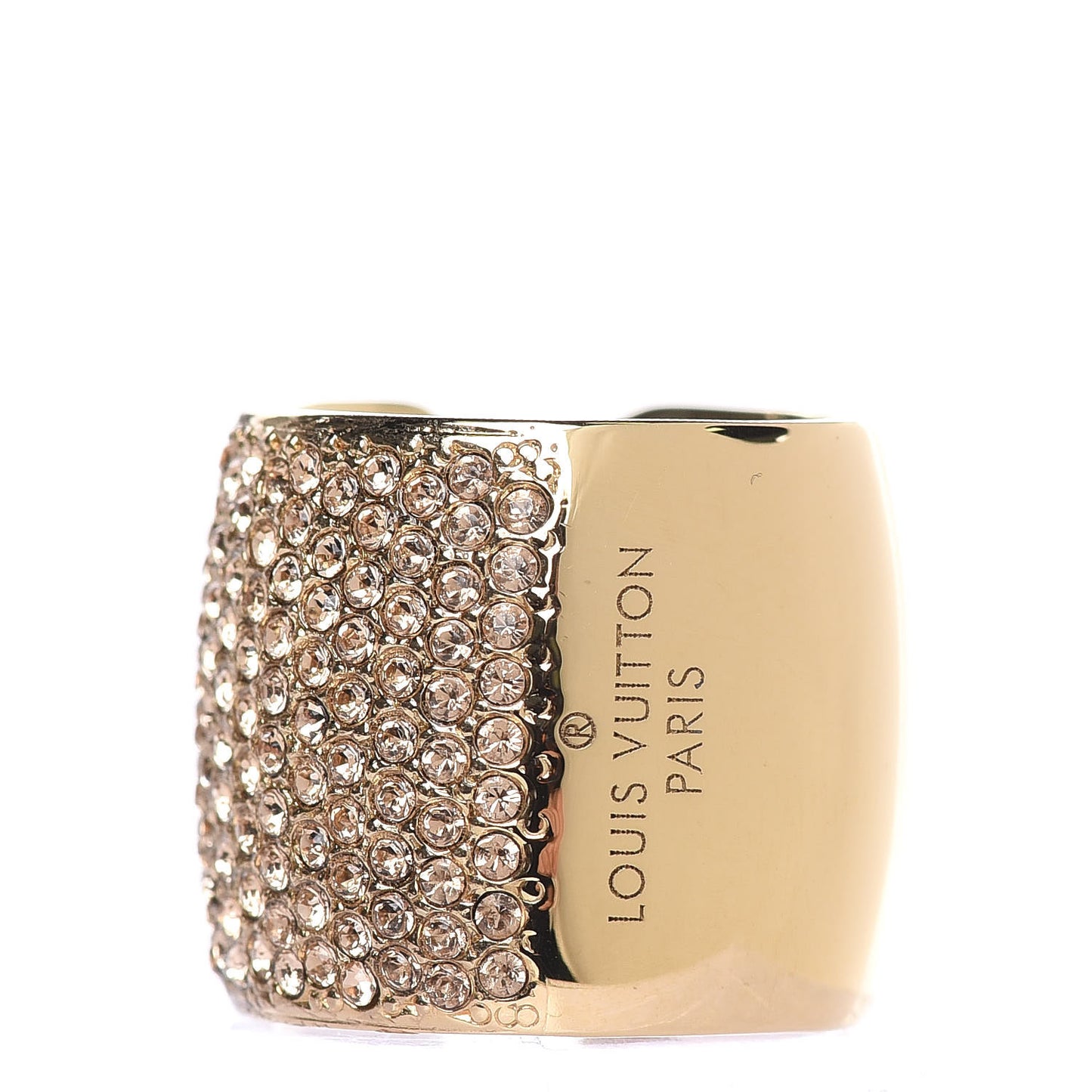 Encrusted Ring M Gold