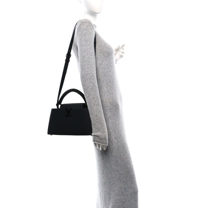Louis Vuitton Taurillon Capucines East West MM Matte Black 2 of 11