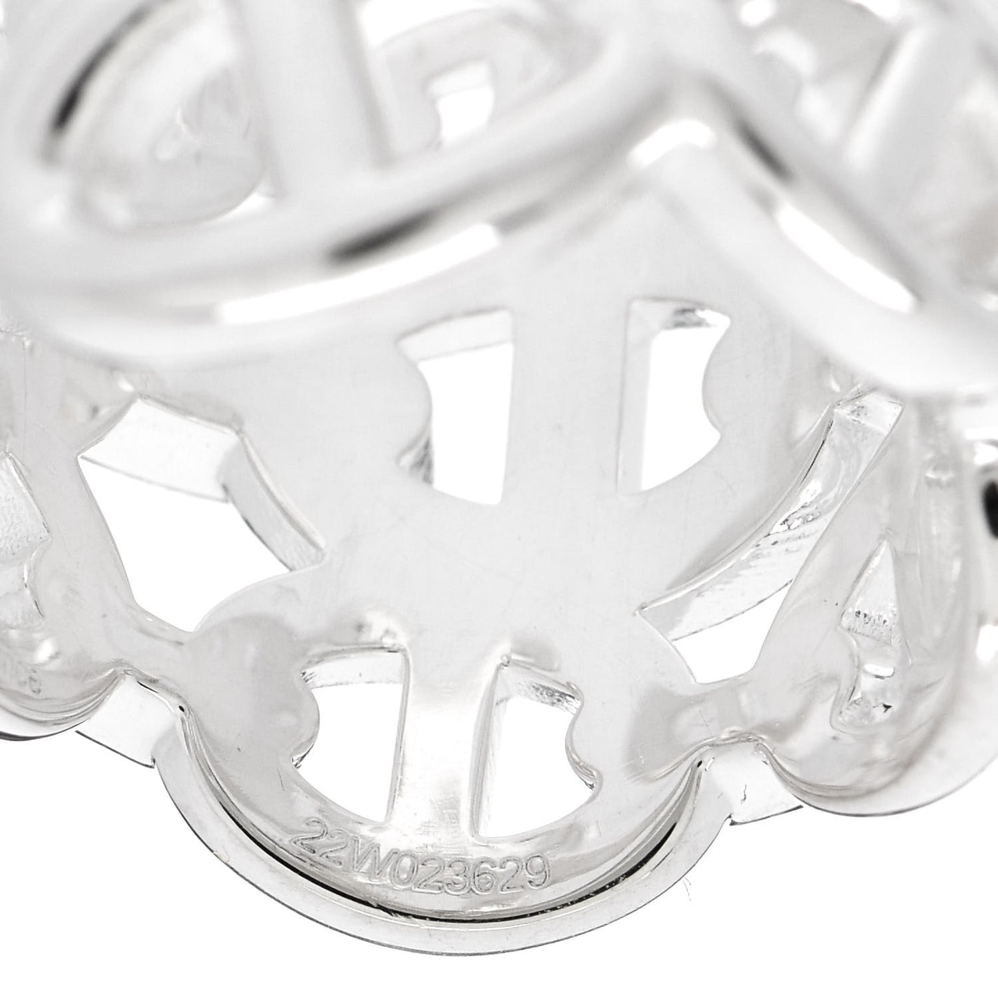 Sterling Silver GM Chaine d'Ancre Enchainee Band Ring 52 6