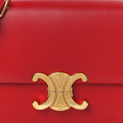Celine Shiny Calfskin Teen Triomphe Carmin 8 of 10
