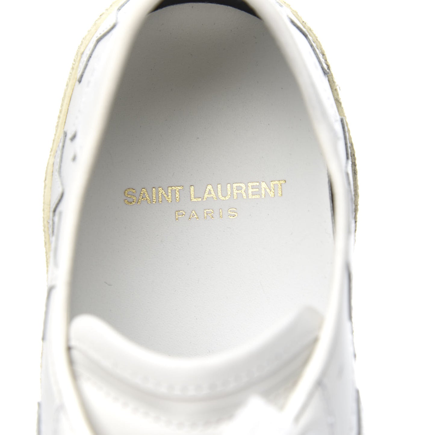 Nappa Star Court Sneakers 37 White