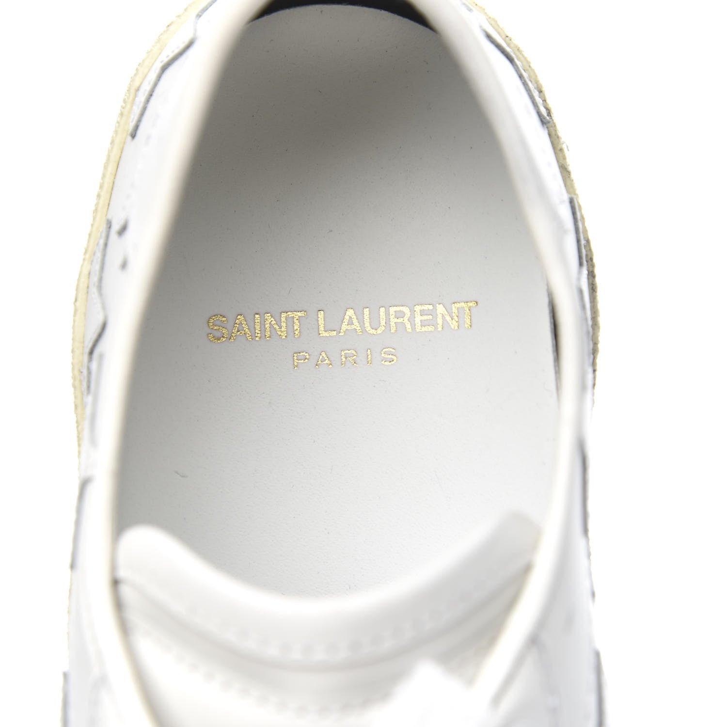 Saint Laurent Nappa Star Court Sneakers 37 White 6 of 10