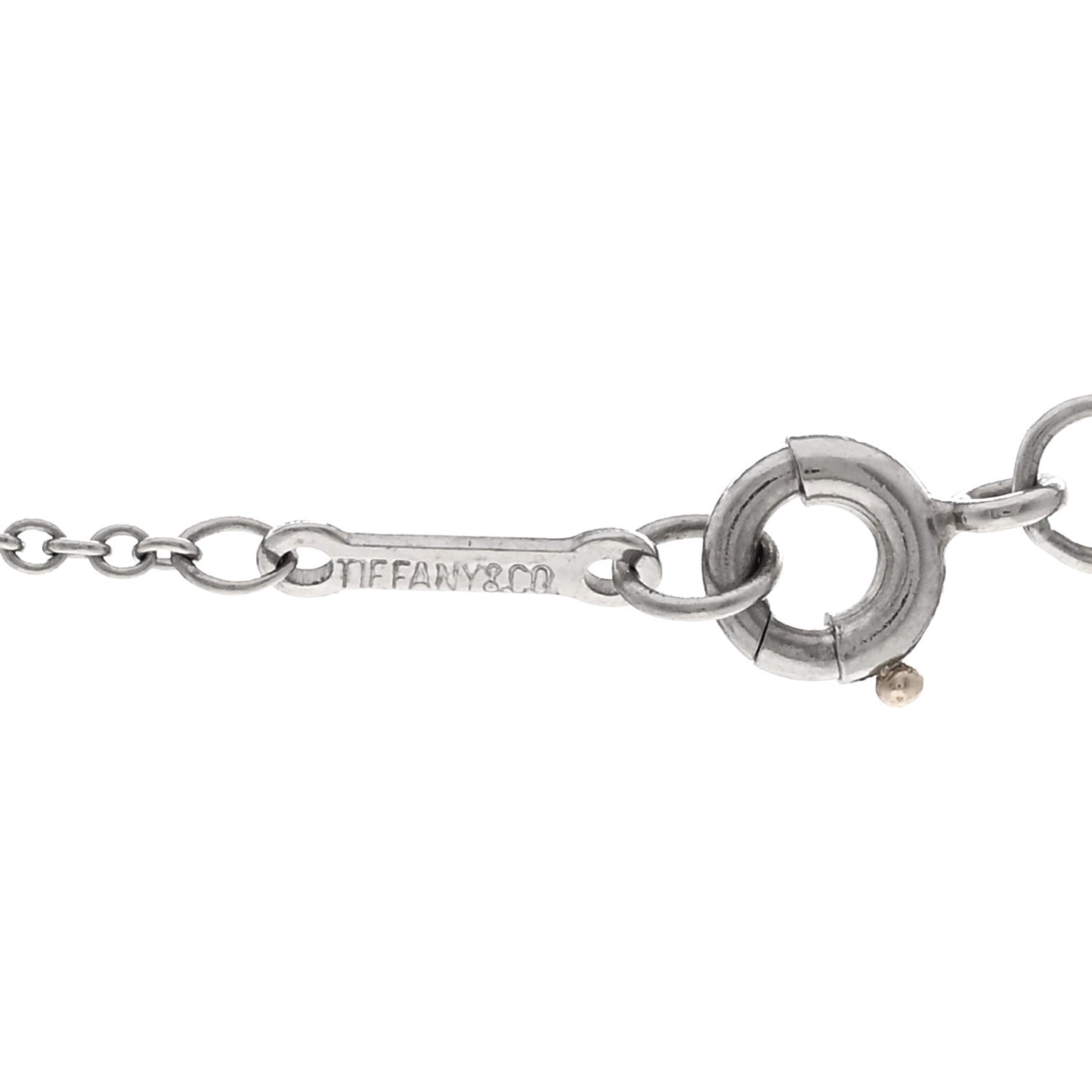 Platinum Diamond .37ct Elsa Peretti Diamonds by the Yard Pendant Necklace