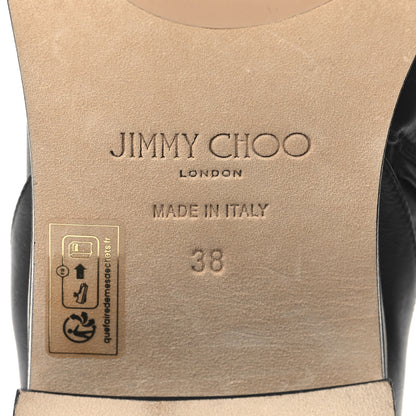 Jimmy Choo Calfskin Clarice 45 Boots 38 Black 7 of 8