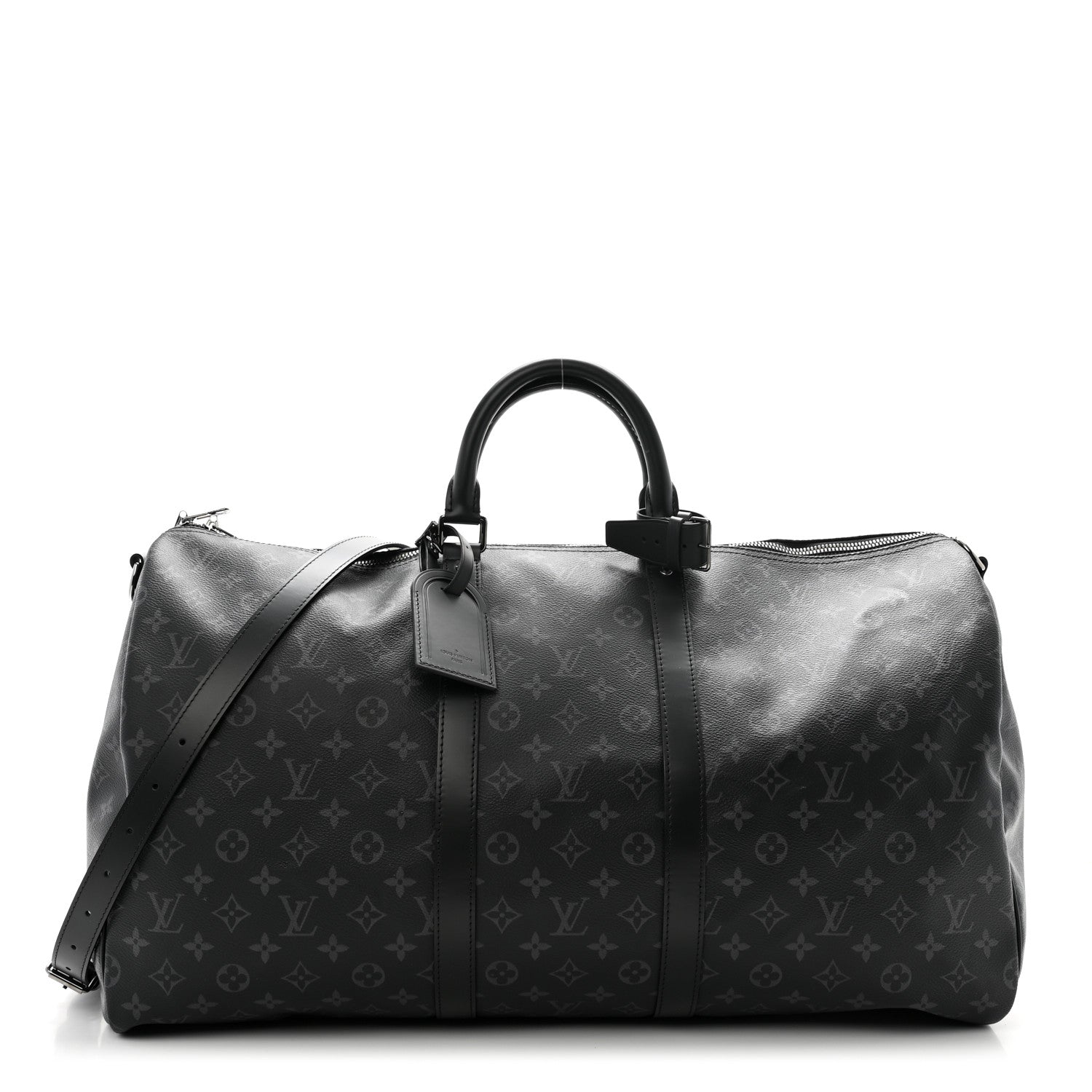 Louis Vuitton Monogram Eclipse Keepall Bandouliere 55 1 of 12