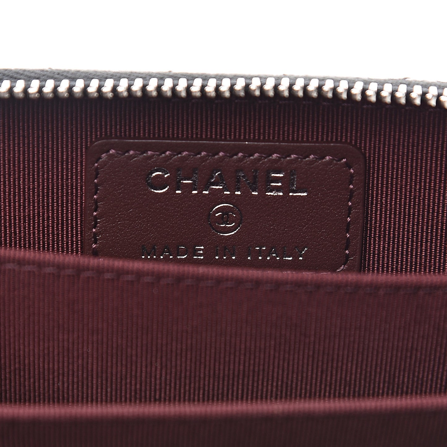 Caviar Quilted Zip Coin Purse Black