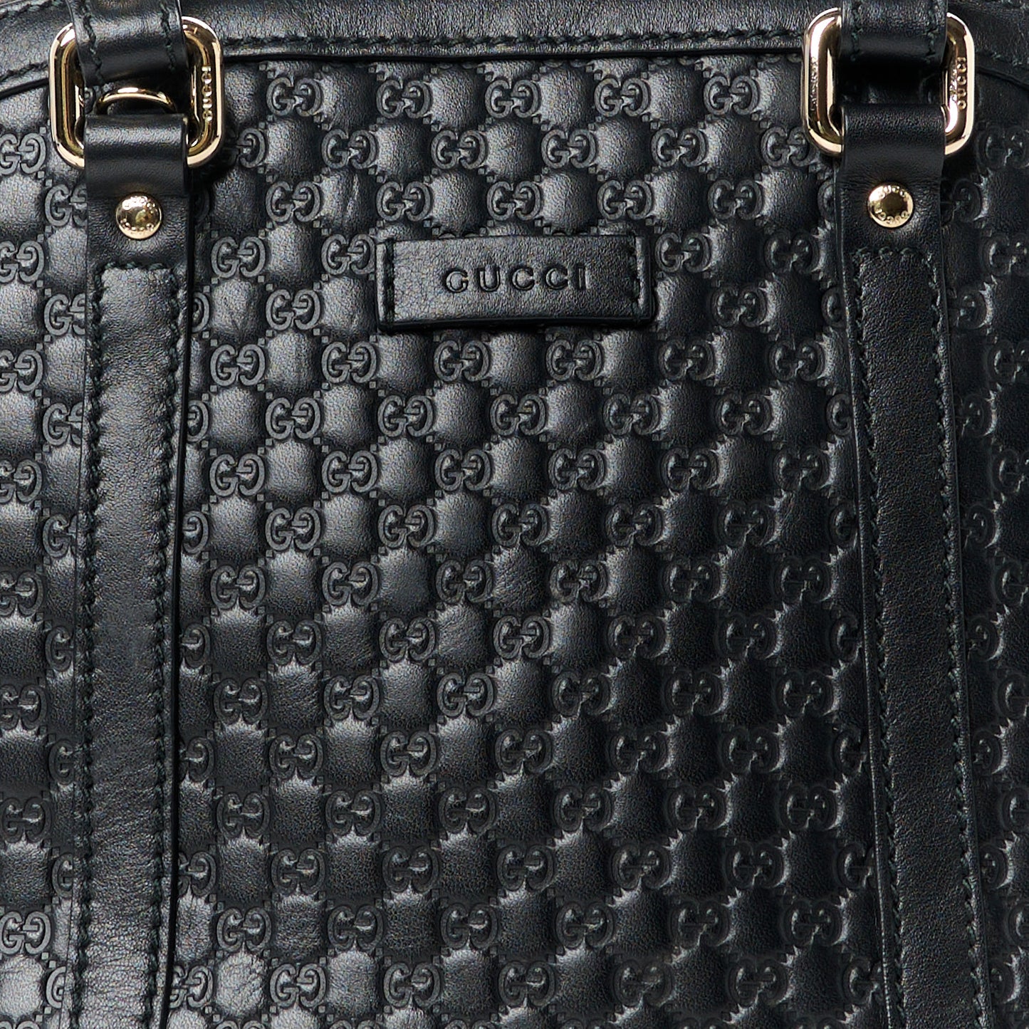 Microguccissima Mini Dome Bag Black