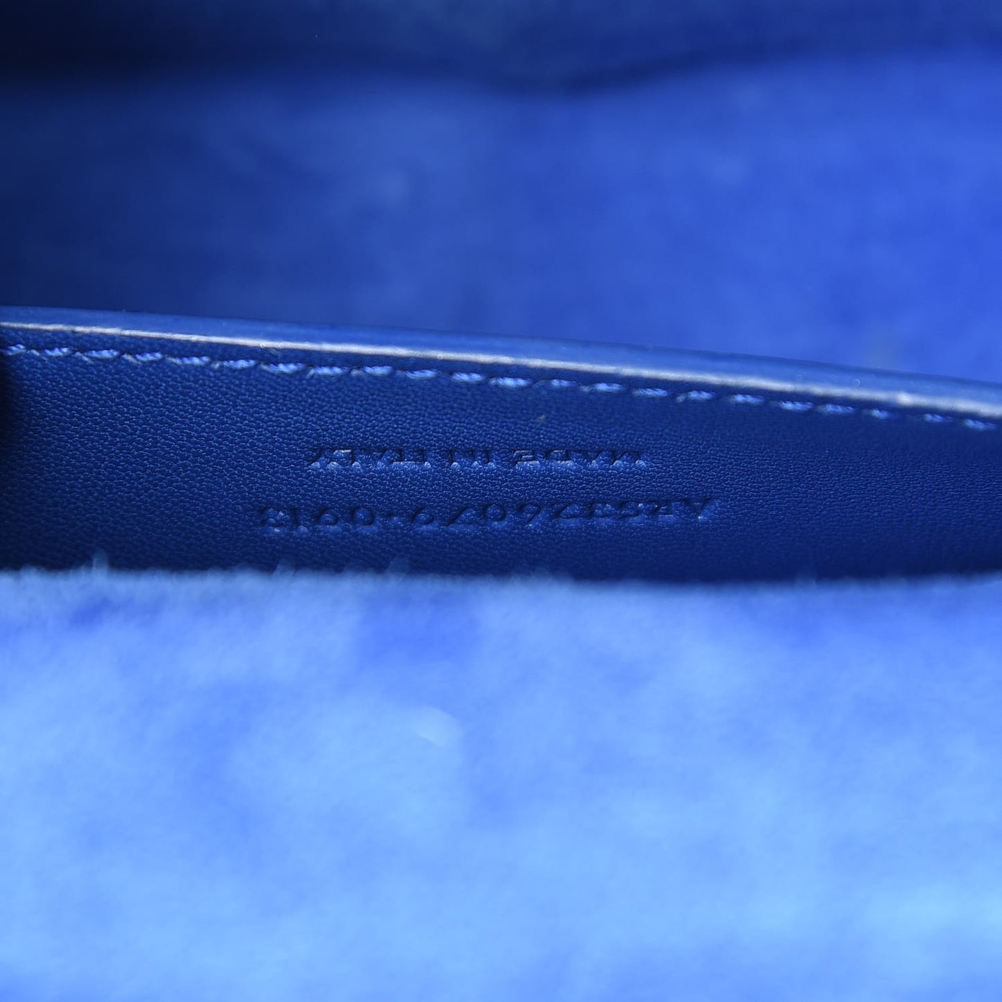 Patent Grain De Poudre Classic Monogram Cassandre Clutch Blue