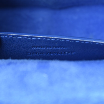 Saint Laurent Patent Grain De Poudre Classic Monogram Cassandre Clutch Blue 7 of 10