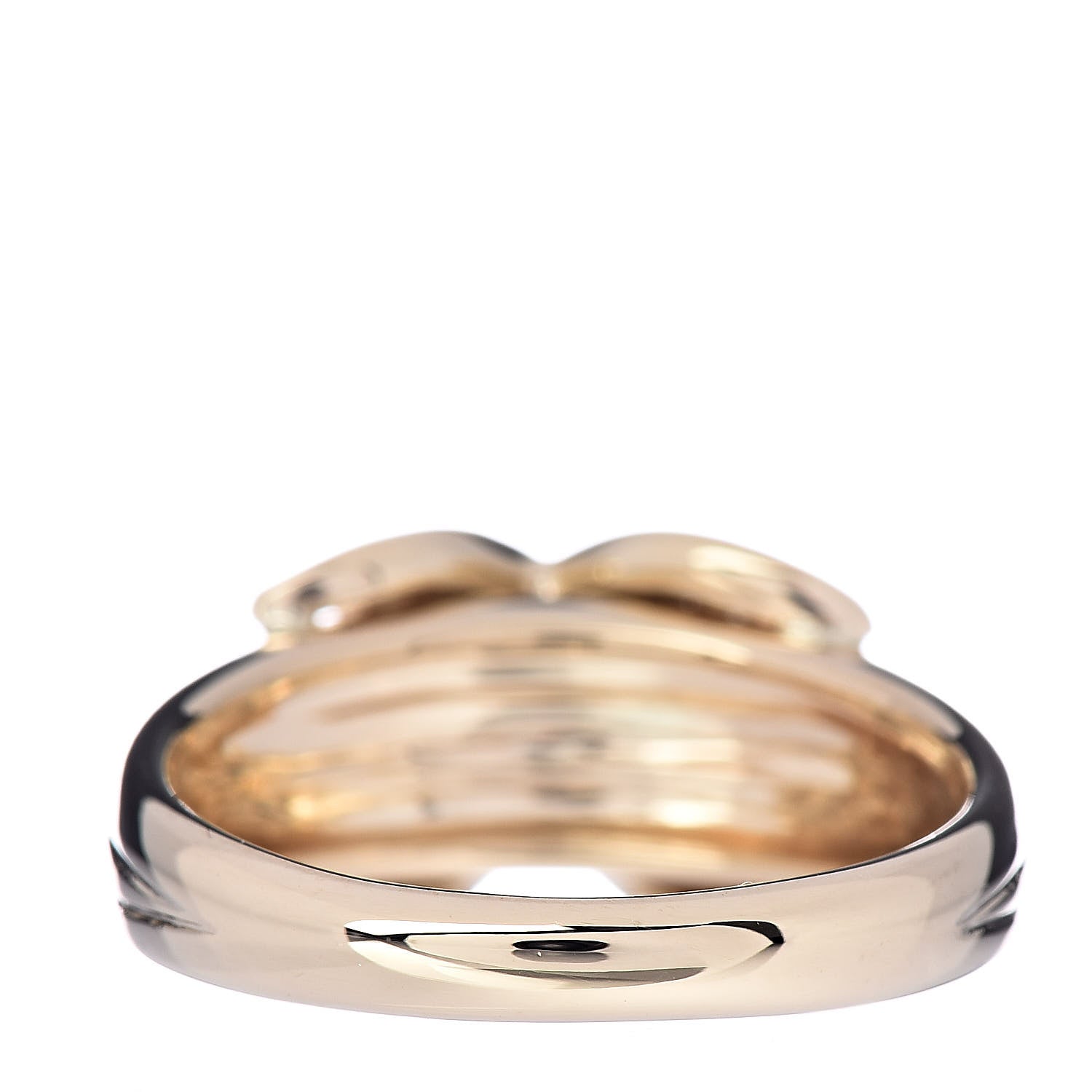 Tiffany 18K Yellow Gold Diamond Signature X Ring 53 6.25 4 of 6