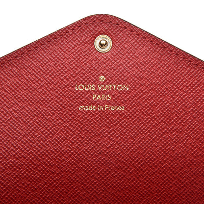 Louis Vuitton Damier Ebene Josephine Wallet Red 6 of 7