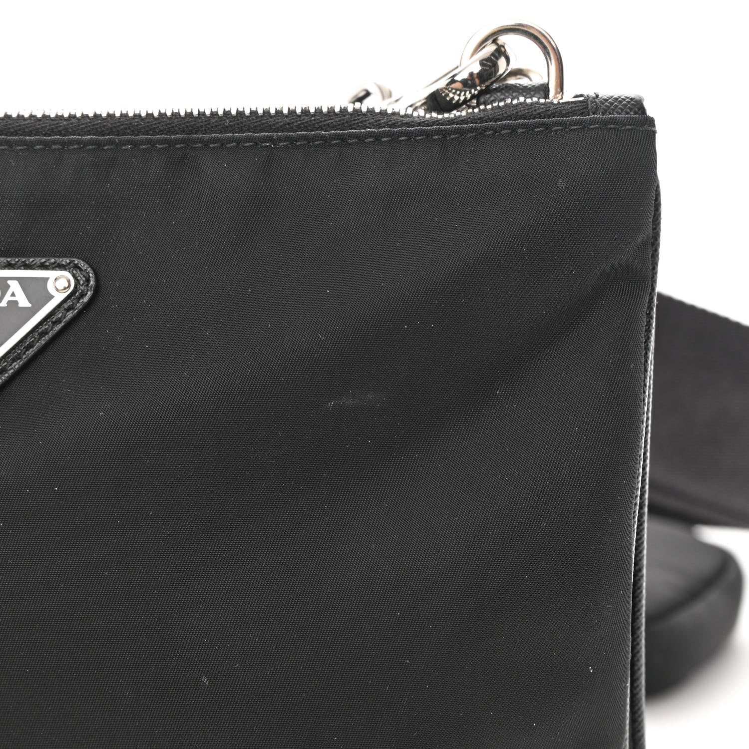 Prada Re-Nylon Saffiano Re-Edition 2000 Double Zip Crossbody Bag Black 15 of 16