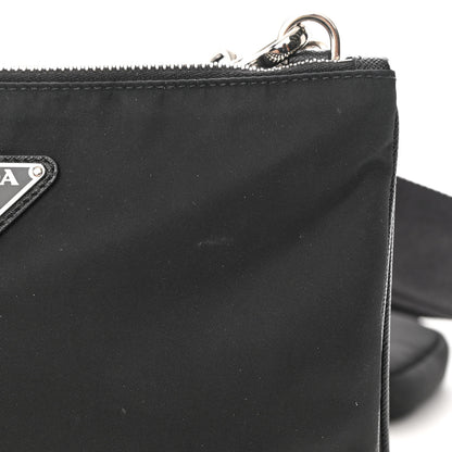 Prada Re-Nylon Saffiano Re-Edition 2000 Double Zip Crossbody Bag Black 15 of 16