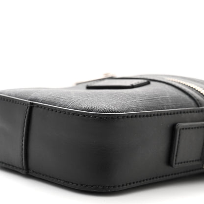 Gucci GG Supreme Monogram Appia Calfskin Web Small Camera Messenger Bag Black Grey 10 of 12