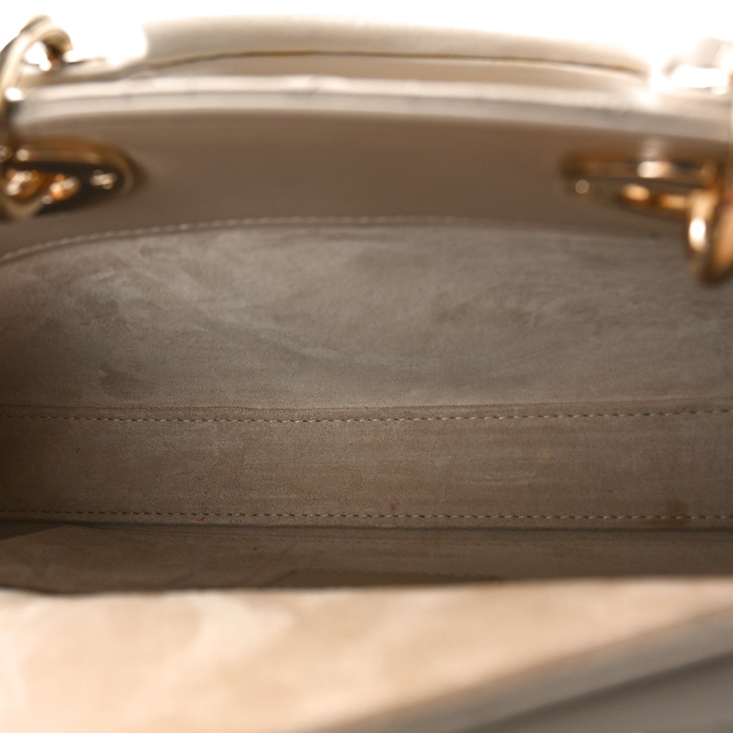 Christian Dior Lambskin Cannage Medium Lady D-Joy Warm Taupe 5 of 10