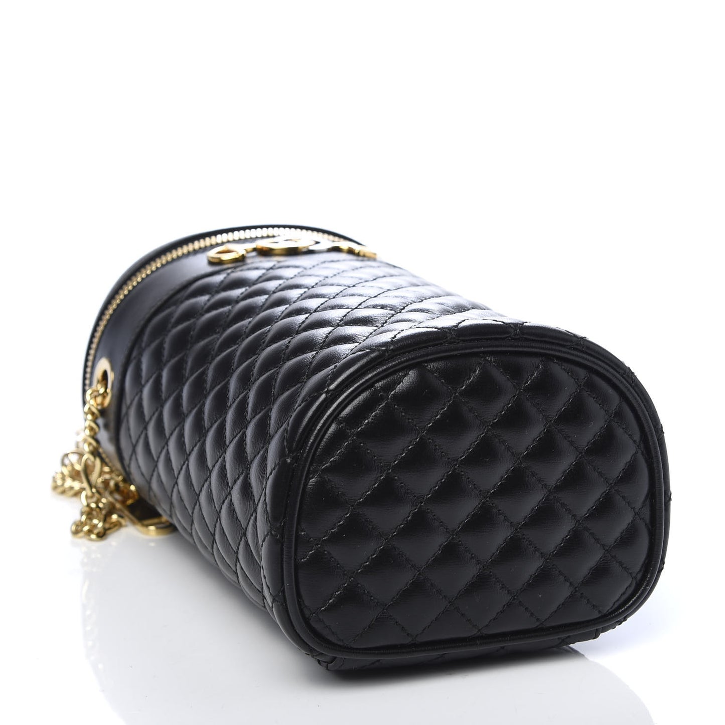 Calfskin Trapuntata Zumi Belt Bag Black