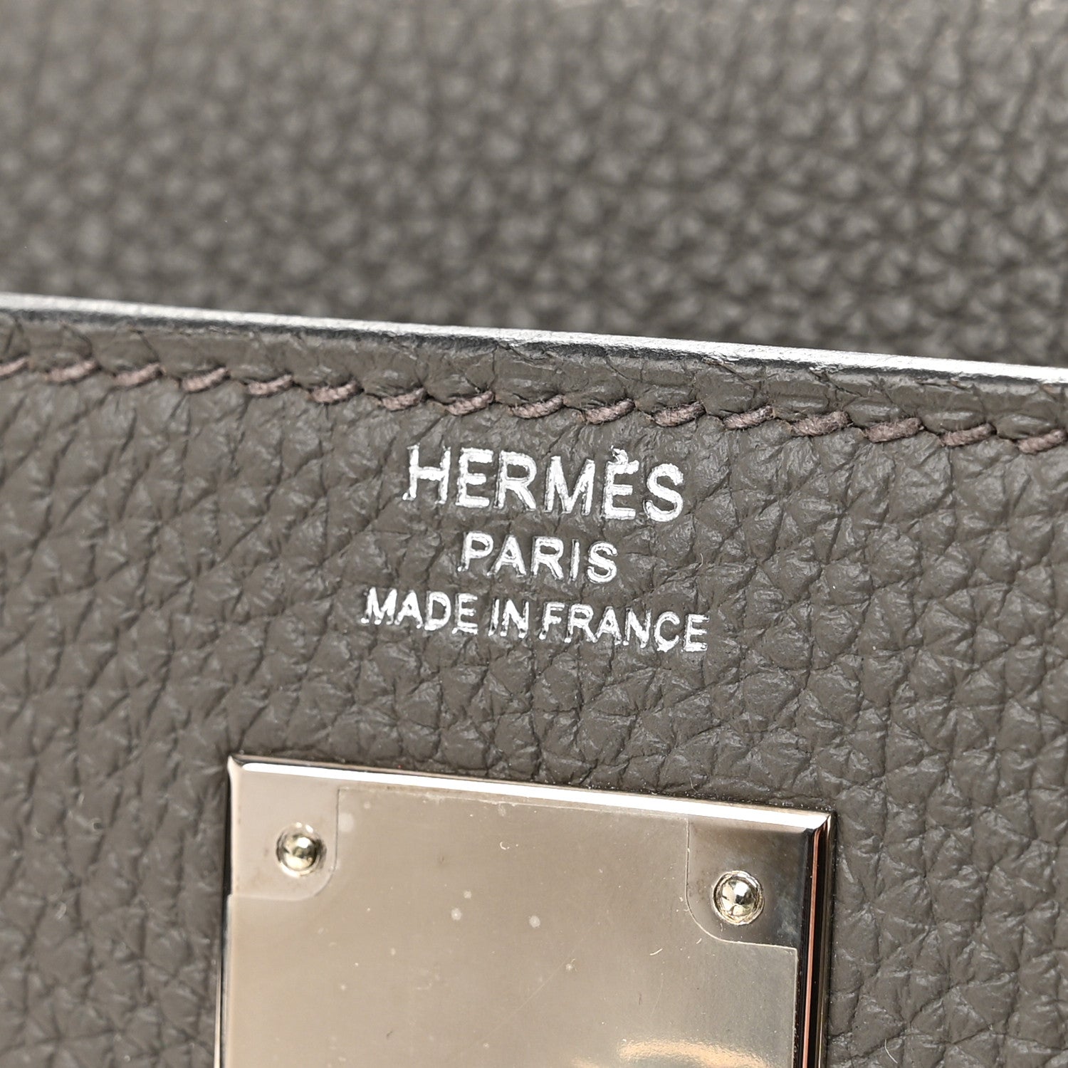 Hermes Togo Kelly Retourne 28 Etain 6 of 13