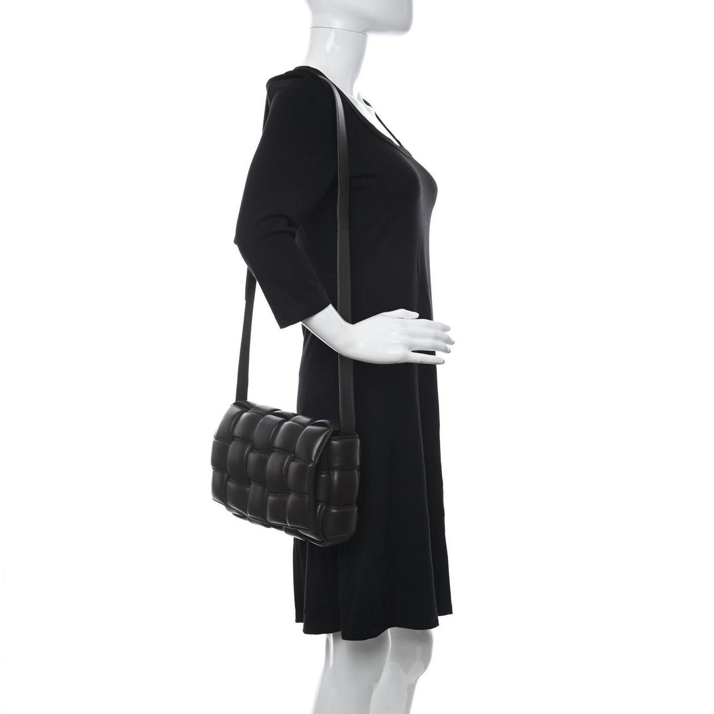 Nappa Maxi Intreccio Padded Cassette Crossbody Bag Fondant