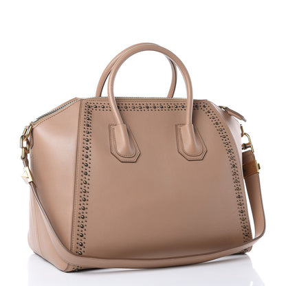 Givenchy Calfskin Medium Studded Antigona Beige 3 of 12