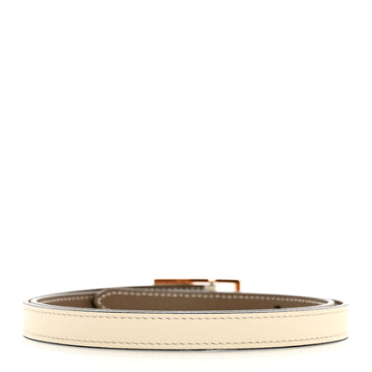 Hermes Epsom Swift 13mm Lucky 15 Belt 75 30 Etoupe White 2 of 6