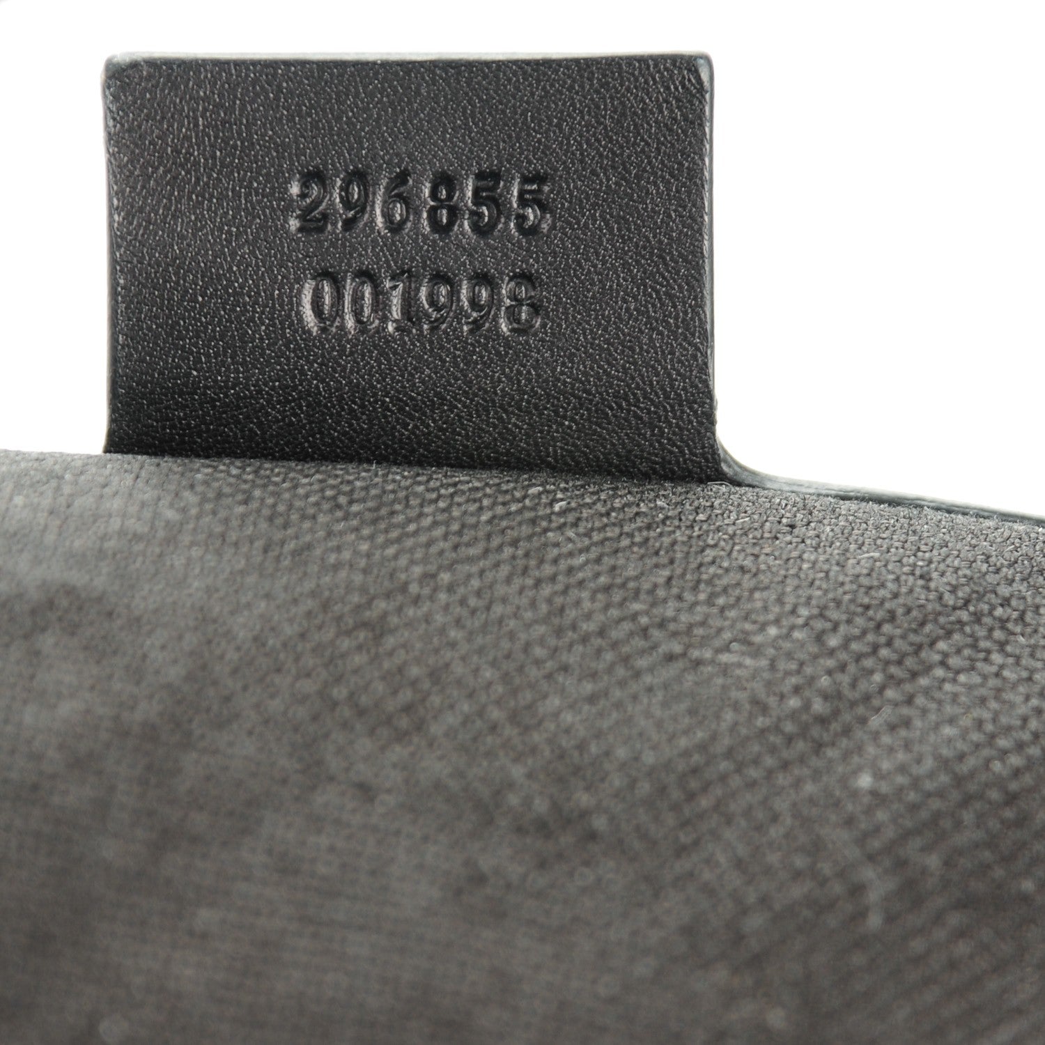 Gucci Nubuck Brocade Large Soft Stirrup Shoulder Bag Black 7 of 7