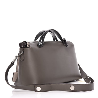 Fendi Vitello Dolce 4 Color Medium By The Way Boston Bag Carbone Grigio Polvere Multicolor 3 of 11