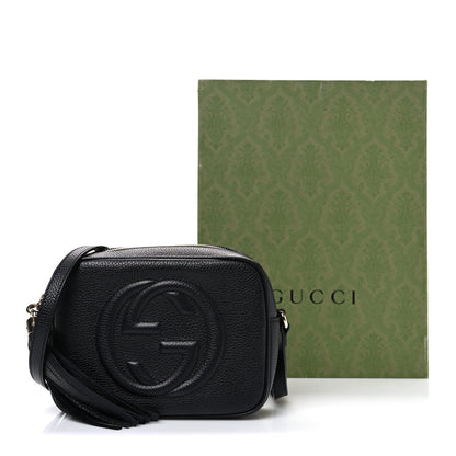 Gucci Pebbled Calfskin Small Soho Disco Bag Black 12 of 12