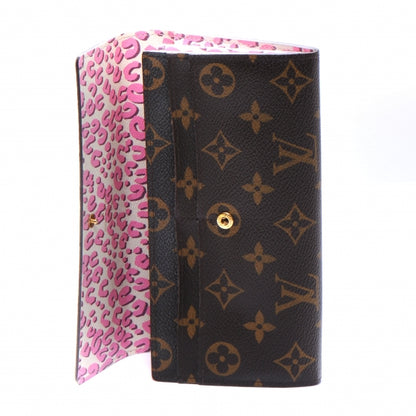 Louis Vuitton Monogram Leopard Sarah Wallet Blanc Corail 5 of 7