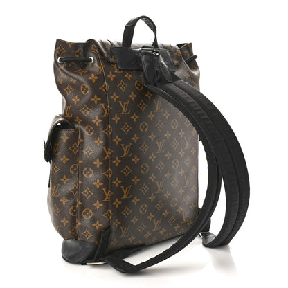 Louis Vuitton Monogram Macassar Christopher MM Backpack 2 of 14