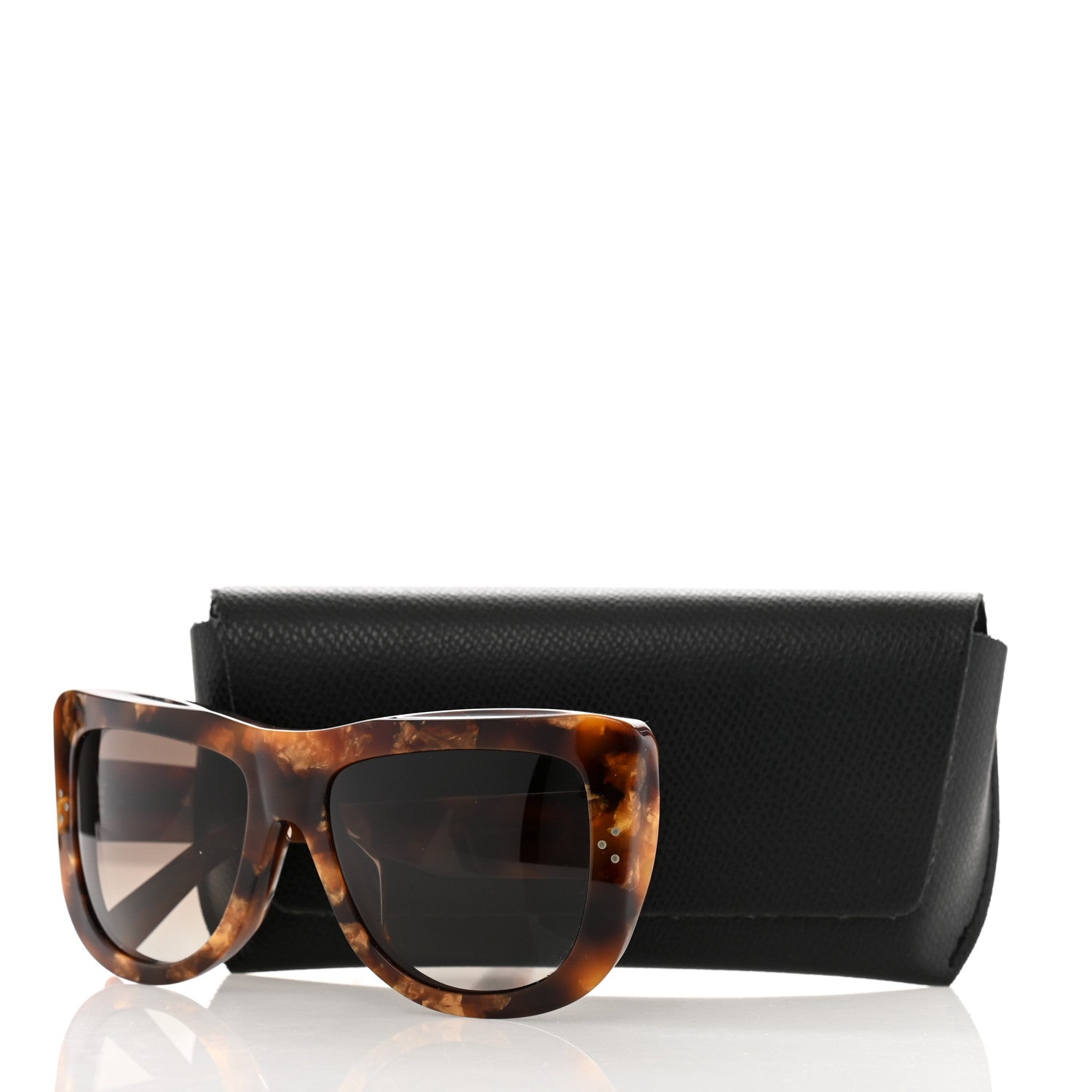 Celine Acetate Square Sunglasses CL40157U Brown 7 of 7