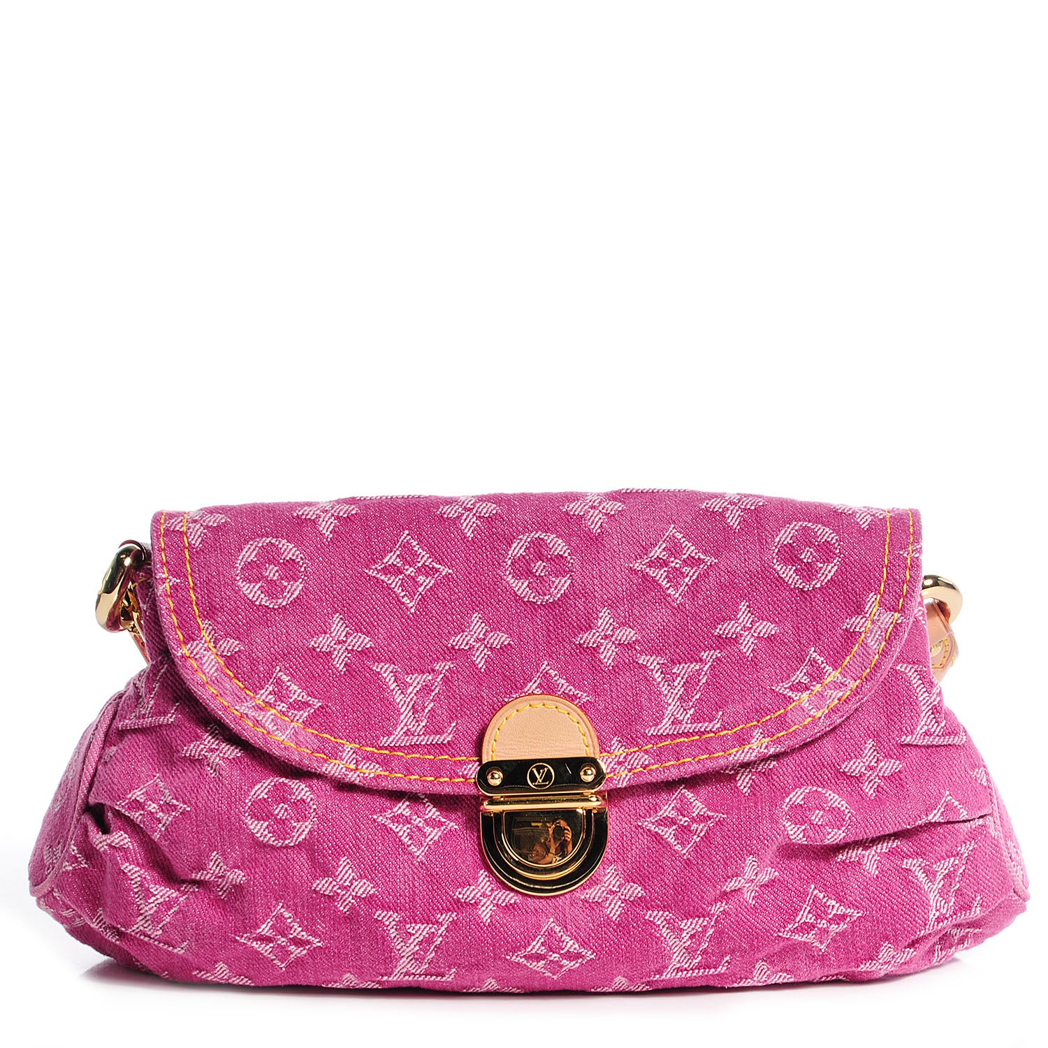 Louis Vuitton Monogram Denim Mini Pleaty Fuchsia 1 of 8