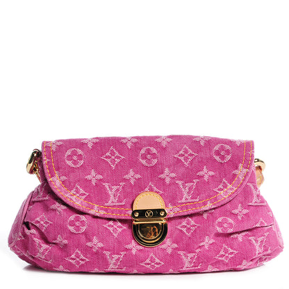Louis Vuitton Monogram Denim Mini Pleaty Fuchsia 1 of 8