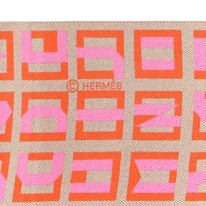 Hermes Silk Lettres Et Pois Maxi Twilly 4 of 4