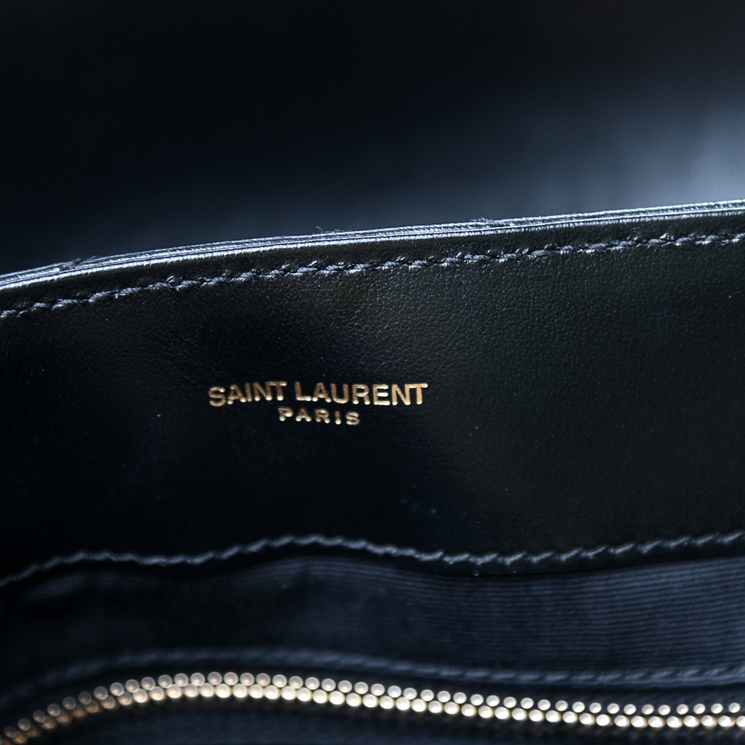 Saint Laurent Calfskin Y Quilted Monogram Medium Loulou Chain Satchel Black 7 of 10