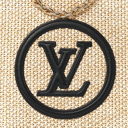 Louis Vuitton Raffia Calfskin Monogram Giant Pouch 7 of 10