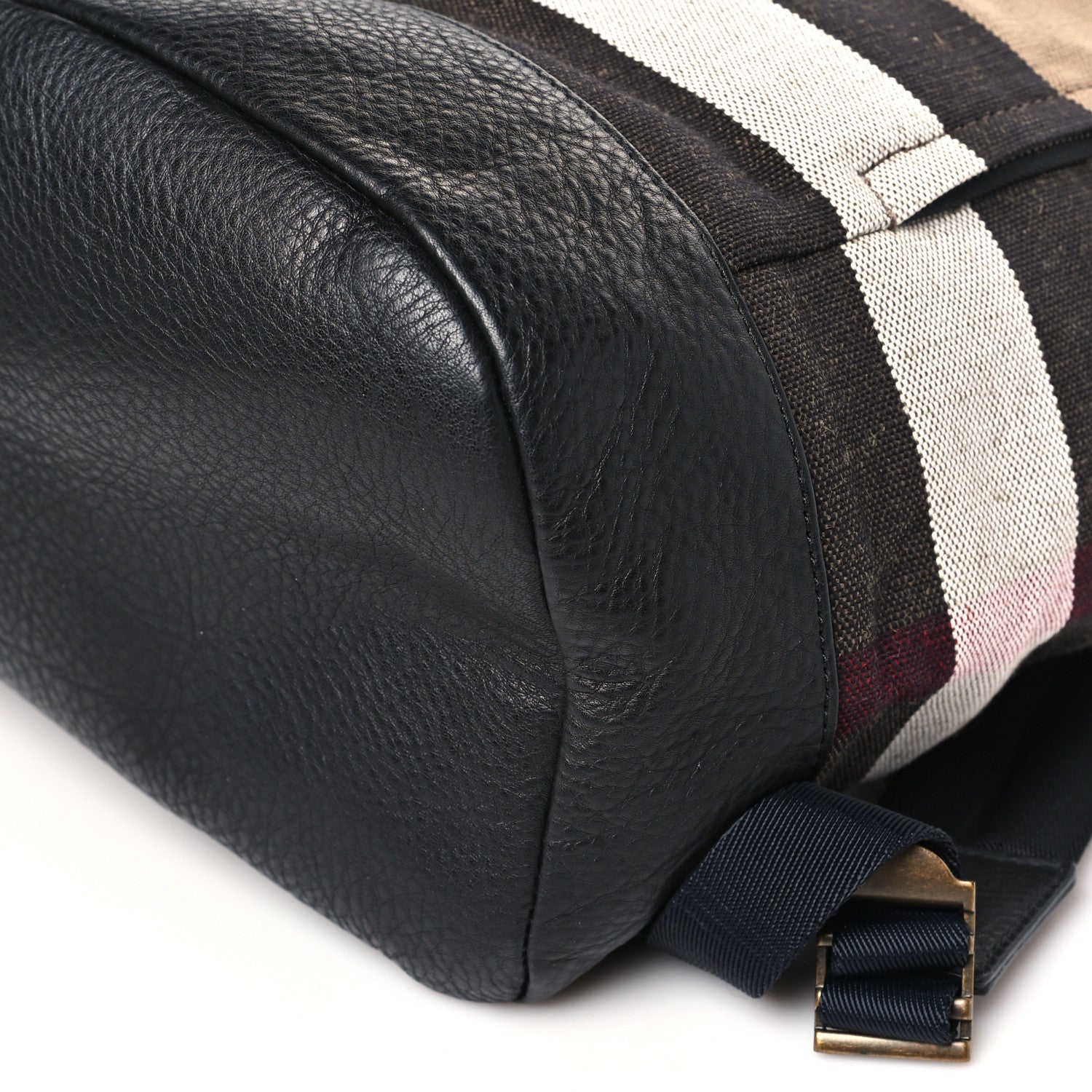 Burberry Canvas Mega Check Drifton Backpack Black 9 of 9