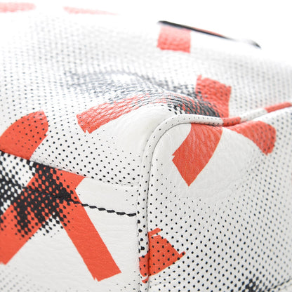 Prada Vitello Daino Eye Inside Bag Bianco Arancio 8 of 13